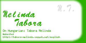 melinda tabora business card